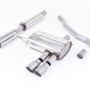 Mini Cooper S F56 - Resonated (Quieter) Cat-Back Exhaust System with Titanium Tips