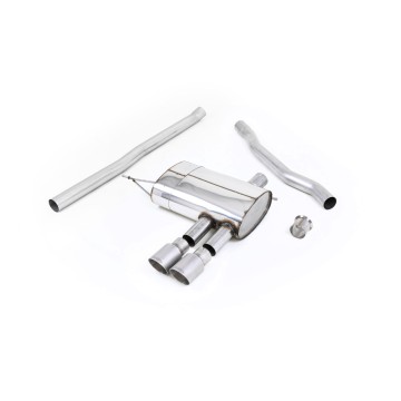 Mini Cooper S F56 - Non-Resonated (Louder) Cat-Back Exhaust System with Titanium Tips