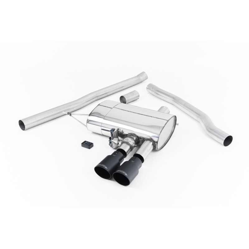 Mini Cooper S F56 - Valved & Non-Resonated (Louder) Cat-Back Exhaust System with Cerakote Black Tips