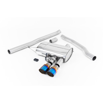 Mini Cooper S F56 - Valved & Non-Resonated (Louder) Cat-Back Exhaust System with Burnt Titanium Tips