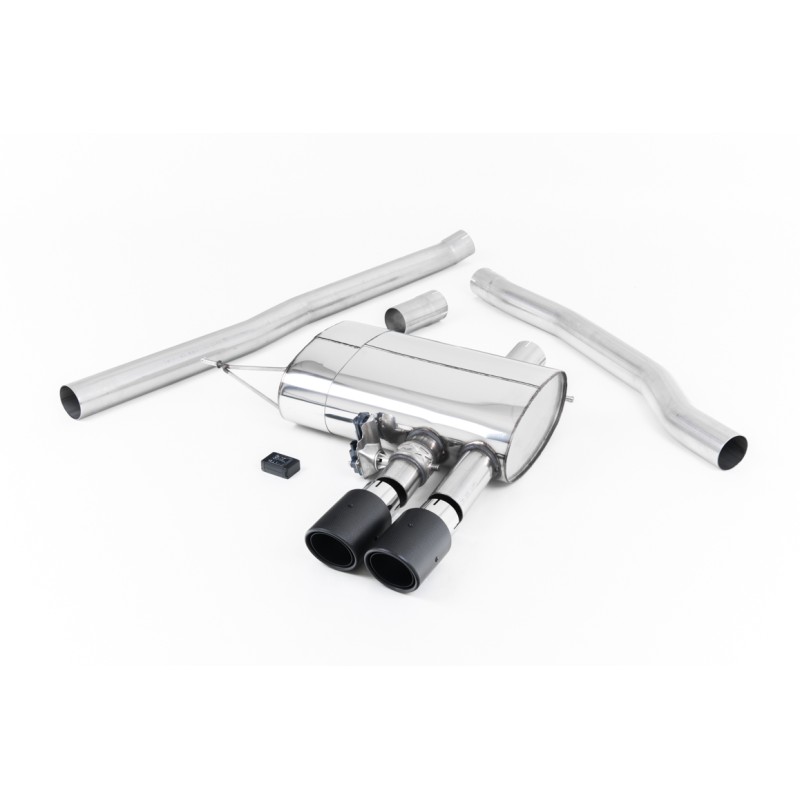 Mini Cooper S F56 - Valved & Non-Resonated (Louder) Cat-Back Exhaust System with Carbon Fibre Tips