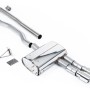 Mini Cooper S F55 (LCI Only) - GPF Bypass - Non Resonated (Louder) Cat-Back Exhaust System with Polished GT-90 Trims