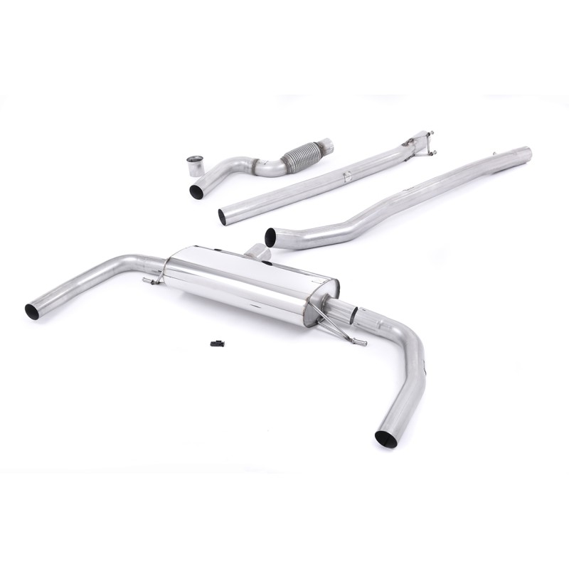 Mercedes CLA45 AMG - Non-Valved & Non-Resonated (Louder) Cat-Back Exhaust System - Uses OE Trims