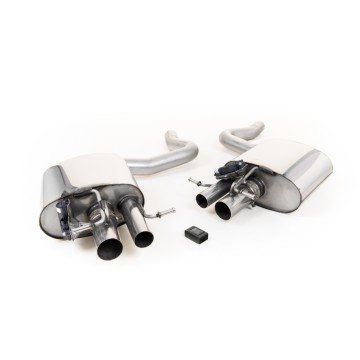 Mercedes C63/C63S W205 Saloon (Non GPF Models) - Rear Silencers with Milltek Active Valve Control