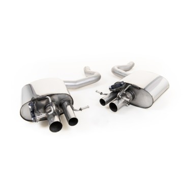 Mercedes C63/C63S W205 Saloon (Non GPF Models) - Rear Silencers for OE Valve Control