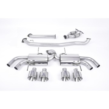 Nissan GT-R R35 - Non-Resonated Primary Cat-Back Exhaust System with Quad Polished Trims
