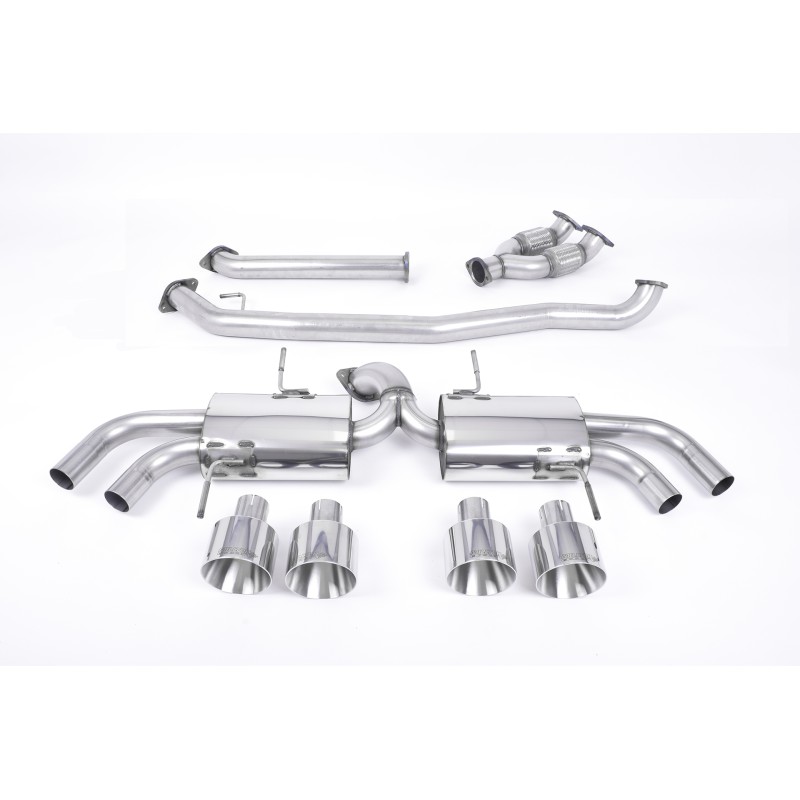 Nissan GT-R R35 - Non-Resonated Primary Cat-Back Exhaust System with Quad Polished Trims