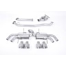 Nissan GT-R R35 - Non-Resonated Primary Cat-Back Exhaust System with Quad Brushed Titanium Trims