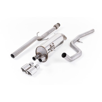 Peugeot 208 GTi - Non-Resonated (Louder) Cat-Back Exhaust System with Polished Trims