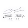 Porsche Cayenne 958 Turbo V8 (Pre-Facelift) - Non-Resonated (Louder) Cat-Back Exhaust System with Polished Cup Style Trims
