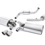 Porsche 987 S 3.4 Boxter/Cayman (Gen 2) - Resonated (Quieter) Cat-Back Exhaust System with Polished Trims