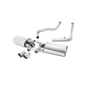 Porsche 987 S 3.4 Boxter/Cayman (Gen 2) - Non-Resonated (Louder) Cat-Back Exhaust System with Polished Trims