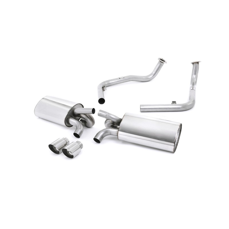 Porsche 987 S 3.4 Boxter/Cayman (Gen 2) - Non-Resonated (Louder) Cat-Back Exhaust System with Polished Trims