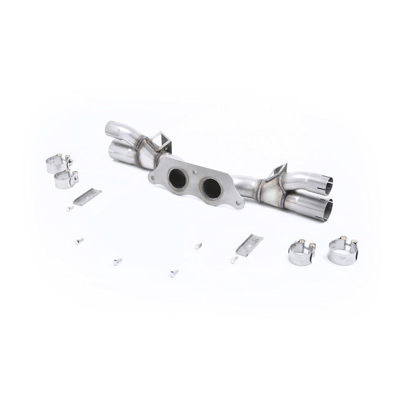 Porsche 991.1/991.2 GT3 & GT3 RS - Rear Silencer Bypass - Re-uses OE Trims