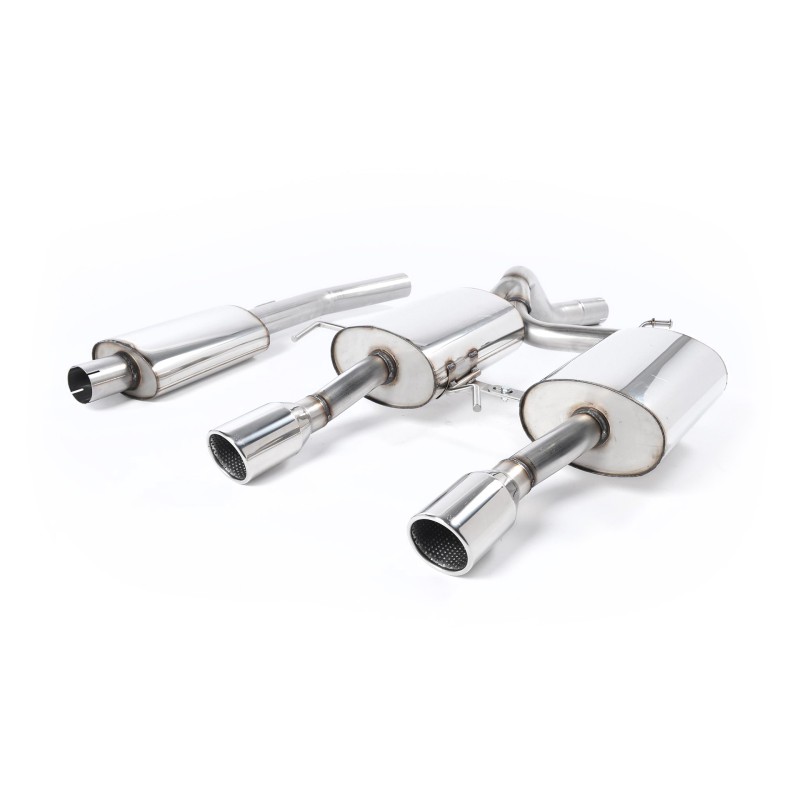 Renault Clio 182 2.0 16V - Resonated (Quieter) Cat-Back Exhaust System with Dual Polished Trims