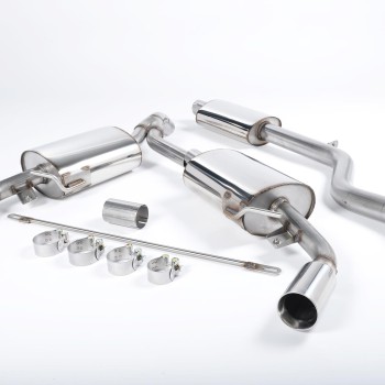 Renault Clio 197 2.0 16V - Resonated Cat-Back Exhaust System with Polished Trims