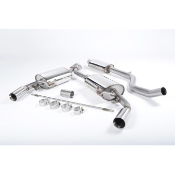 Renault Clio 197 2.0 16V - Resonated Cat-Back Exhaust System with Polished Trims