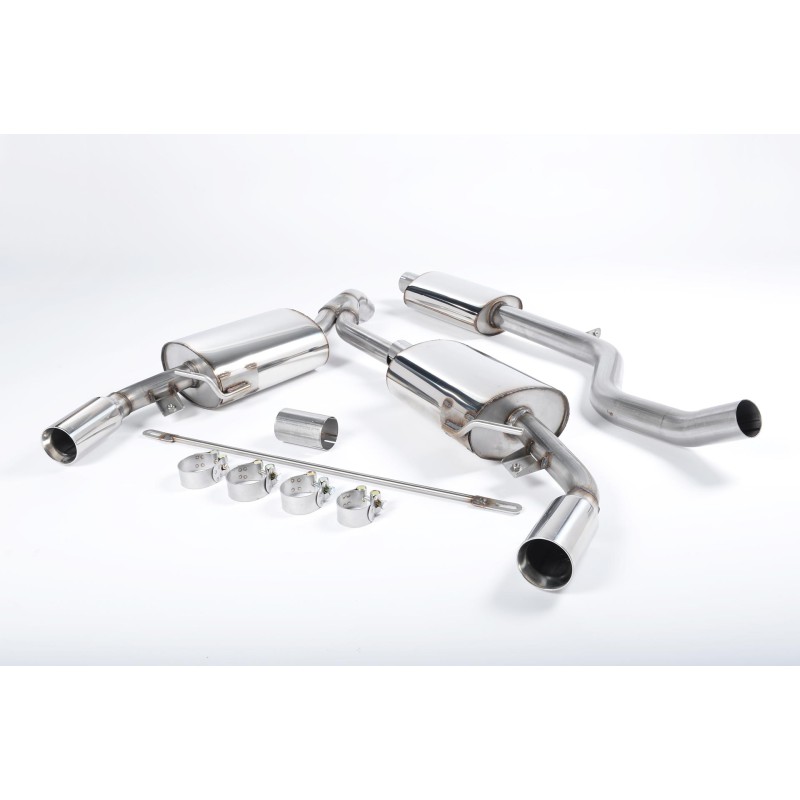 Renault Clio 197 2.0 16V - Resonated Cat-Back Exhaust System with Polished Trims
