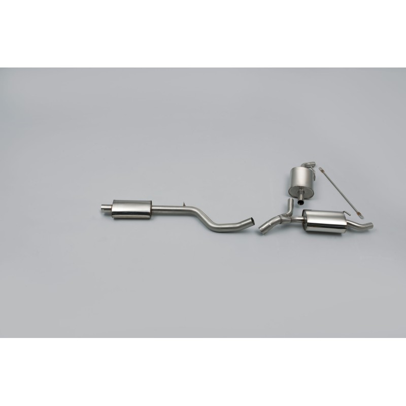 Renault Clio 200 (Inc. Cup) - Resonated (Quieter) Cat-Back Exhaust System - Uses OE Trims