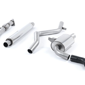 Renault Megane Renaultsport II (Cup, Trophy/Trophy R) - Resonated (Quieter) Cat-Back Exhaust System - Uses OE Tip