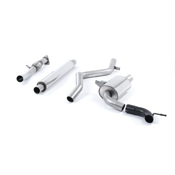 Renault Megane Renaultsport II (Cup, Trophy/Trophy R) - Resonated (Quieter) Cat-Back Exhaust System - Uses OE Tip