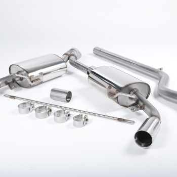 Renault Clio 197 2.0 16V - Non-Resonated (Louder) Cat-Back Exhaust System with Polished Trims
