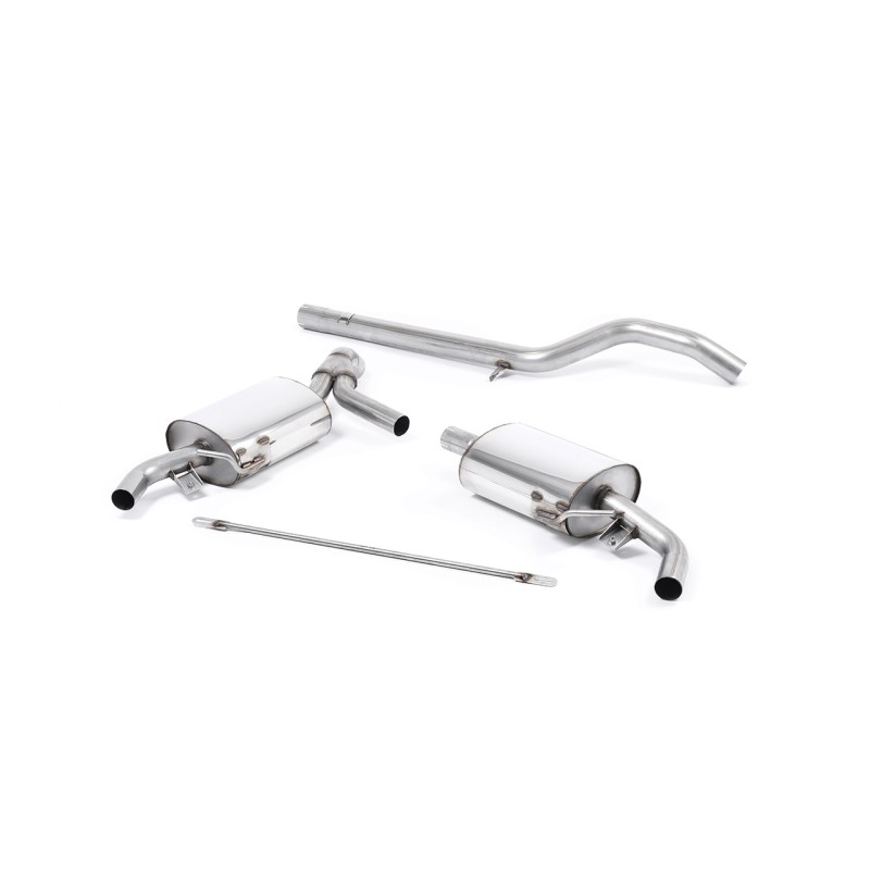 Renault Clio 200 (Inc. Cup) - Non-Resonated (Louder) Cat-Back Exhaust System - Uses OE Trims