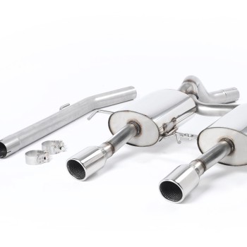 Renault Clio 182 2.0 16V - Non-Resonated (Louder) Cat-Back Exhaust System with Dual Polished Trims