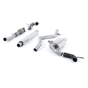 Renault Megane Renaultsport II (Cup, Trophy/Trophy R) - Resonated (Quieter) Turbo-Back Exhaust System with Hi-Flow Sports Catalyst - Uses OE Tip