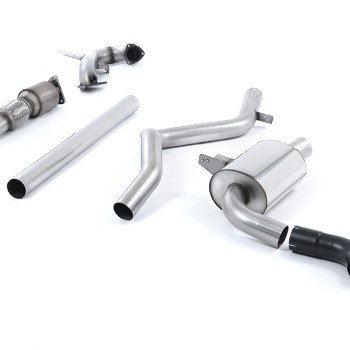 Renault Megane Renaultsport II (Cup, Trophy/Trophy R) - Non-Resonated (Louder) Turbo-Back Exhaust System with Hi-Flow Sports Catalyst - Uses OE Tip
