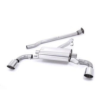 Toyota GT86/Subaru BRZ - Non-Resonated (Louder) Secondary Cat-Back Exhaust System with Polished GT-115 Trims