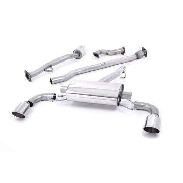 Toyota GT86/Subaru BRZ - Non-Resonated (Louder) Primary Cat-Back Exhaust System with Polished GT-115 Trims