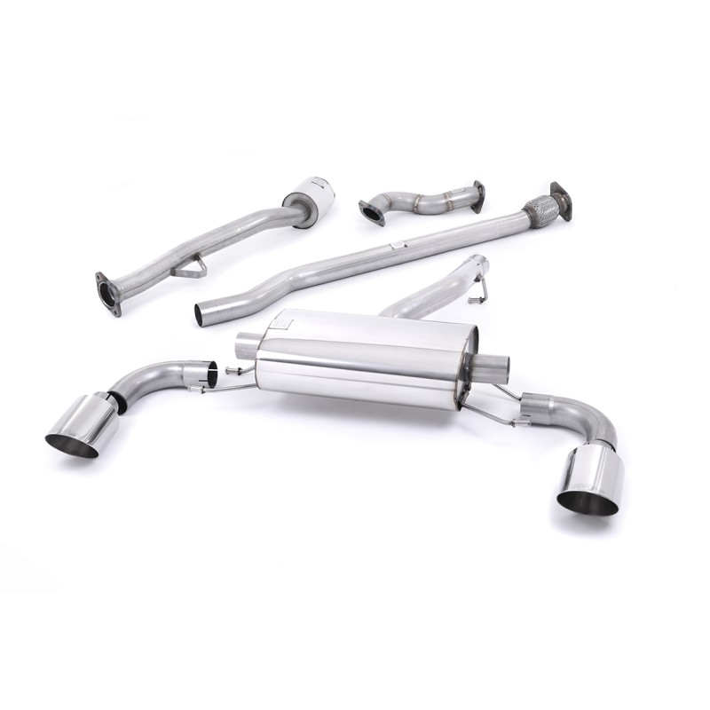Toyota GT86/Subaru BRZ - Non-Resonated (Louder) Primary Cat-Back Exhaust System with Polished GT-115 Trims