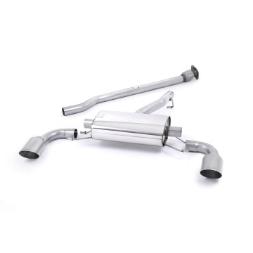 Toyota GT86/Subaru BRZ - Non-Resonated (Louder) Secondary Cat-Back Exhaust System with Brushed Titanium Trims