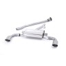 Toyota GT86/Subaru BRZ - Non-Resonated (Louder) Secondary Cat-Back Exhaust System with Brushed Titanium Trims