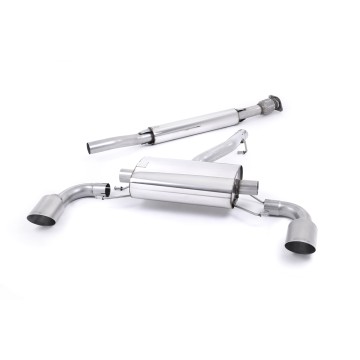 Toyota GT86/Subaru BRZ - Resonated (Quieter) Secondary Cat-Back Exhaust System with Brushed Titanium Trims