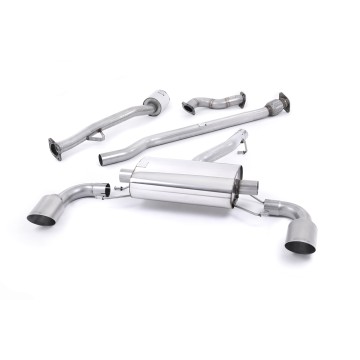 Toyota GT86/Subaru BRZ - Non-Resonated (Louder) Primary Cat-Back Exhaust System with Brushed Titanium Trims