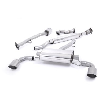 Toyota GT86/Subaru BRZ - Resonated (Quieter) Primary Cat-Back Exhaust System with Brushed Titanium Trims
