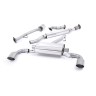 Toyota GT86/Subaru BRZ - Resonated (Quieter) Primary Cat-Back Exhaust System with Brushed Titanium Trims