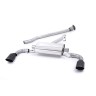 Toyota GT86/Subaru BRZ - Non-Resonated (Louder) Secondary Cat-Back Exhaust System with Ceramic Black Trims