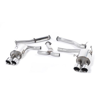 Subraru Impreza WRX & STi (2014 - 2021) - Resonated (Quieter) Cat-Back Exhaust System with MSUB169 Connector & Polished GT-100 Tips