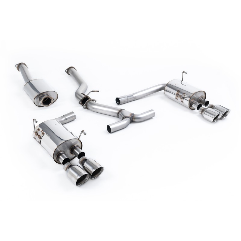 Subraru Impreza WRX & STi (2014 - 2021) - Resonated (Quieter) Cat-Back Exhaust System with Polished GT-100 Tips - EC Approved