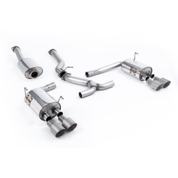 Subraru Impreza WRX & STi (2014 - 2021) - Resonated (Quieter) Cat-Back Exhaust System with Titanium GT-100 Tips - EC Approved