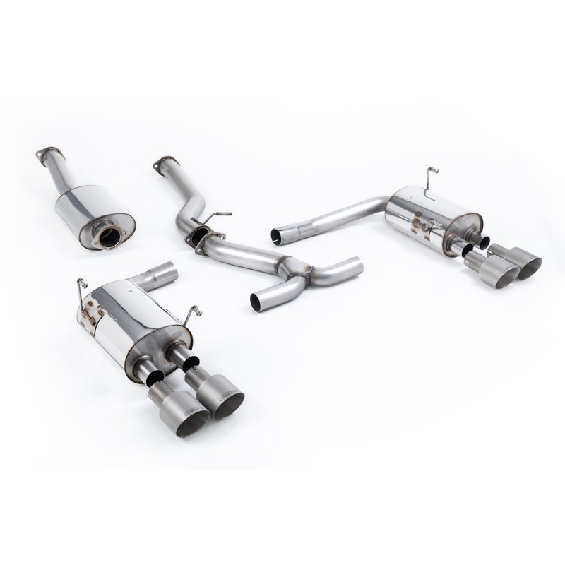 Subraru Impreza WRX & STi (2014 - 2021) - Resonated (Quieter) Cat-Back Exhaust System with Titanium GT-100 Tips - EC Approved