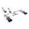Subraru Impreza WRX & STi (2014 - 2021) - Resonated (Quieter) Cat-Back Exhaust System with Cerakote Black GT-100 Tips - EC Approved