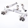 Subraru Impreza WRX & STi (2014 - 2021) - Resonated (Quieter) Cat-Back Exhaust System with MSUB169 Connector & Burnt Titanium GT-100 Tips