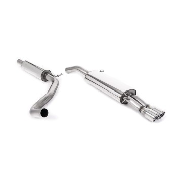 Seat Ibiza 1.9 TDI/FR 1.8 20VT - Resonated (Quieter) Cat-Back Exhaust System with Twin JET Trims