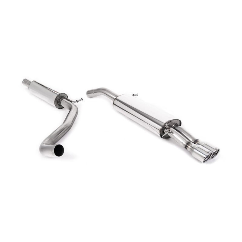 Seat Ibiza 1.9 TDI/FR 1.8 20VT - Resonated (Quieter) Cat-Back Exhaust System with Twin JET Trims