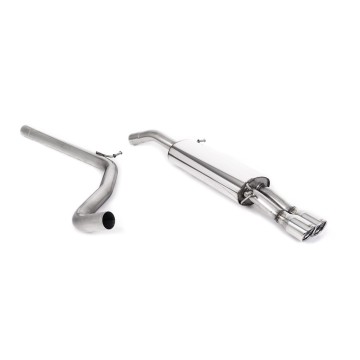 Seat Ibiza 1.9 TDI/FR 1.8 20VT - Non-Resonated (Louder) Cat-Back Exhaust System with Twin Jet Trims