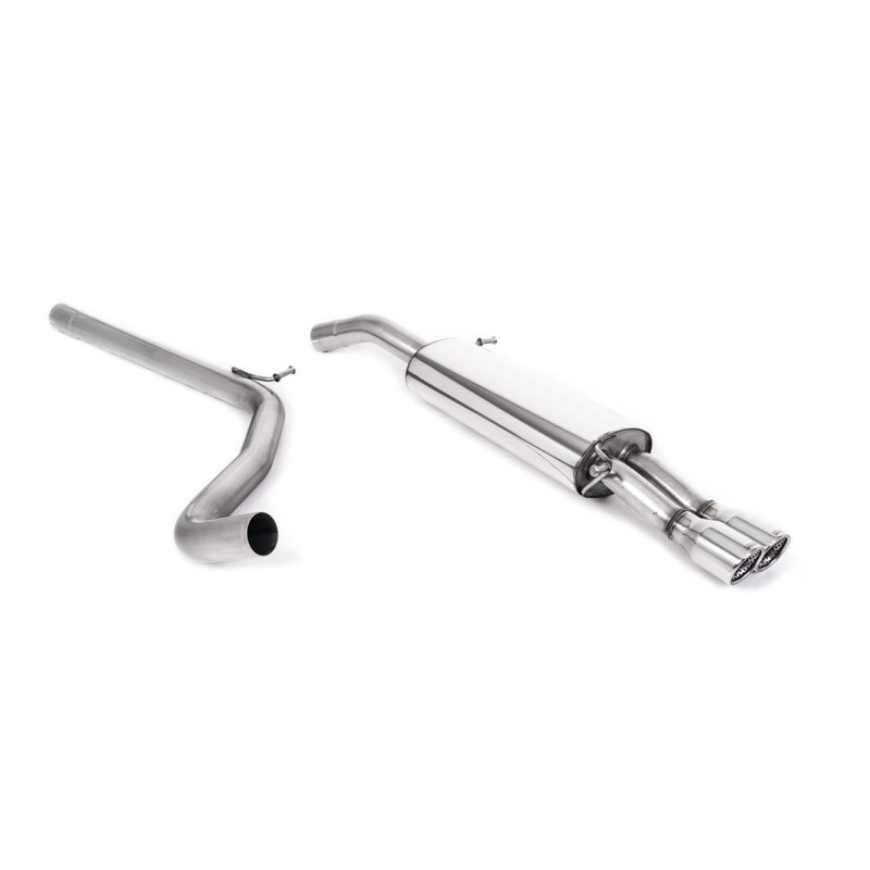Seat Ibiza 1.9 TDI/FR 1.8 20VT - Non-Resonated (Louder) Cat-Back Exhaust System with Twin Jet Trims